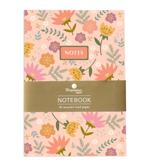 Deluxe Journal and Pen Set, Floral and Peach