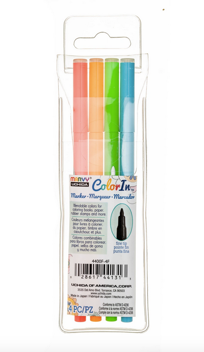 Fine-Line Markers - Set of 20 Assorted Colors