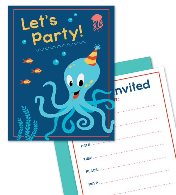 It's A Party - Fill-in Party Invitations - The Imagination Spot