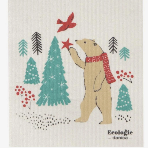  Funny Christmas Swedish Dish Cloths, 6 Pack Holiday