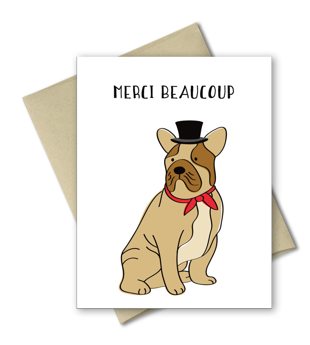 bulldog thank you cards