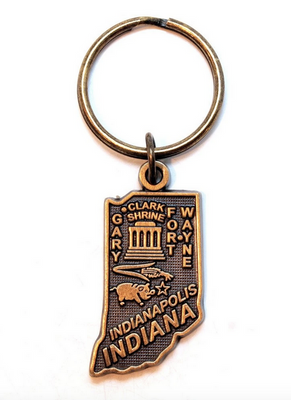 Indiana State Printed Keychains