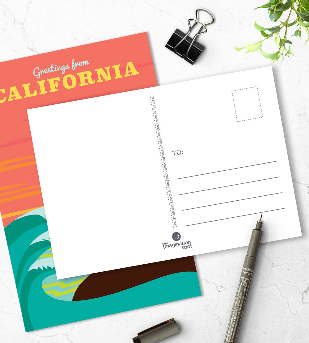 California state postcards - The Imagination Spot