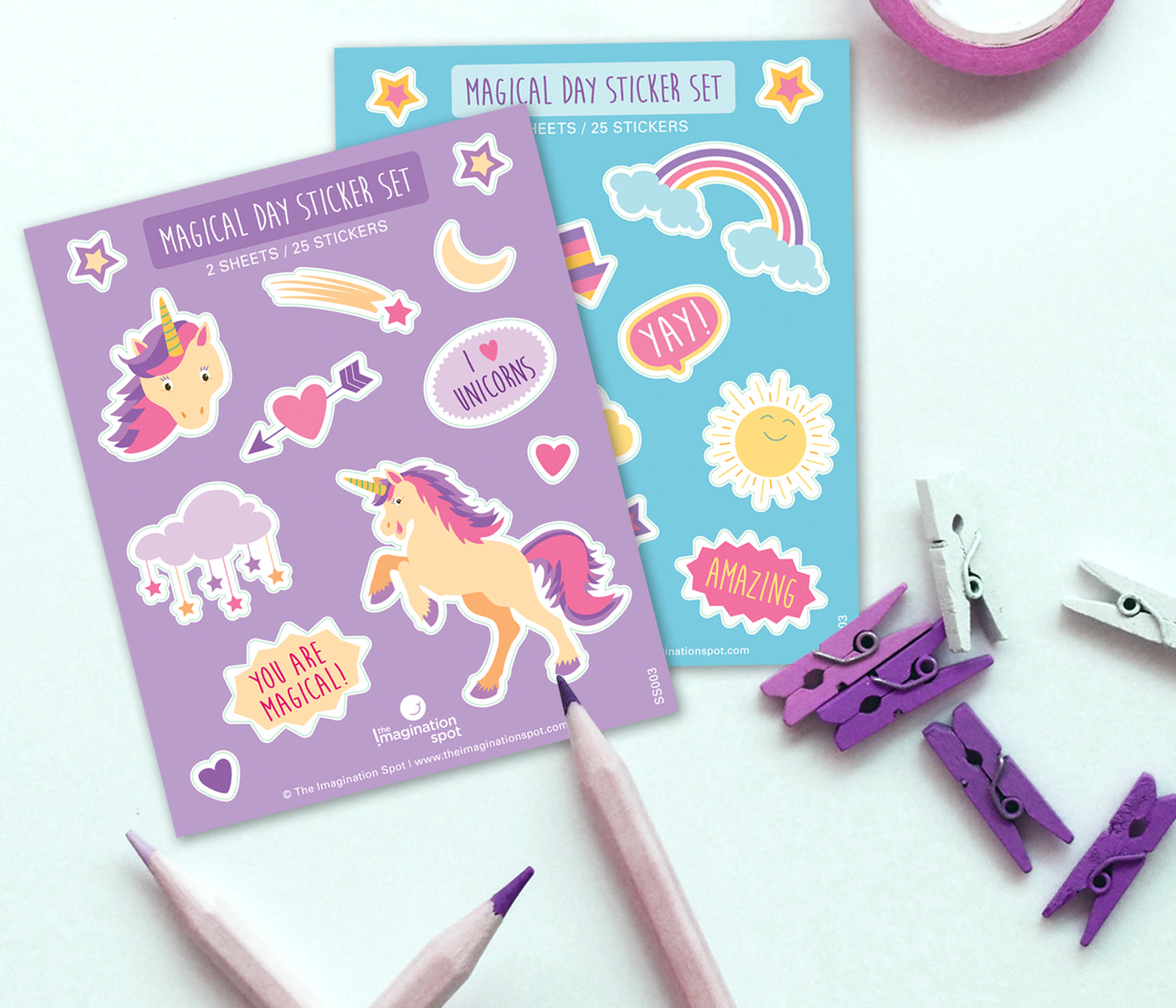 Rainbow Stickers & Sketch Book - Kids Toys  Meri Meri from Maisonette -  Yahoo Shopping