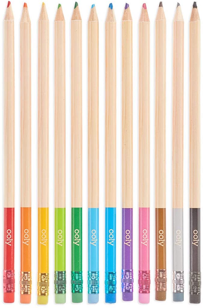Daiso Colored pencils 12 Colors gold and silver colors included From Japan